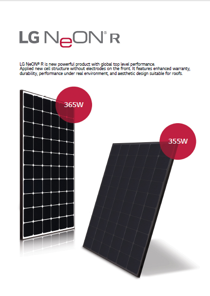 Lg Neon2 R Prime Lg355q1k V5 355w Mono Solar Panel Solaris