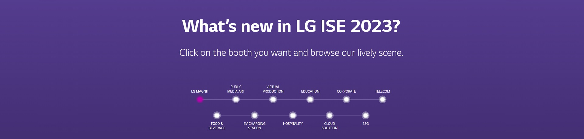 Explore ISE 2023 LG Booth at once!
