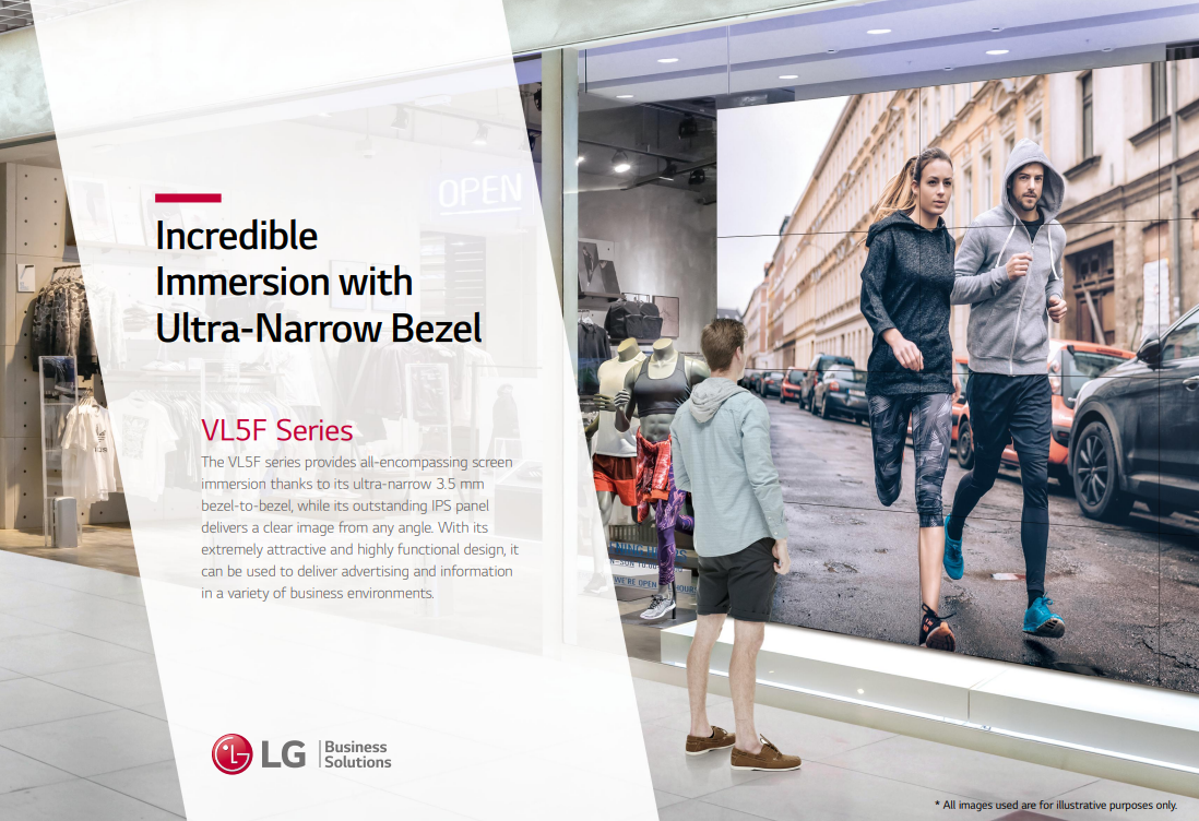 LG Digital Signage | Video Wall | VL5F-A